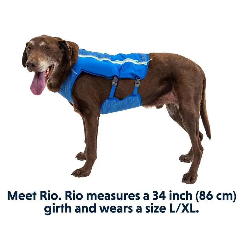 Ruffwear Trail Runner Running Vest in Blue Pool - Small -8